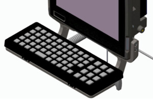 Zebra keyboard trey KT-KYBDTRAY-VC80-R