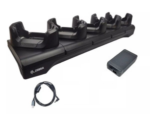 Zebra charging-/communication station, Ethernet, 5 slot CRD-NGTC7-5SE5D